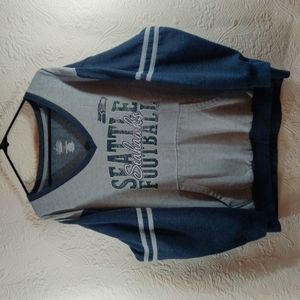 Majestic Seattle Seahawks Pullover V-Neck Sweatshirt